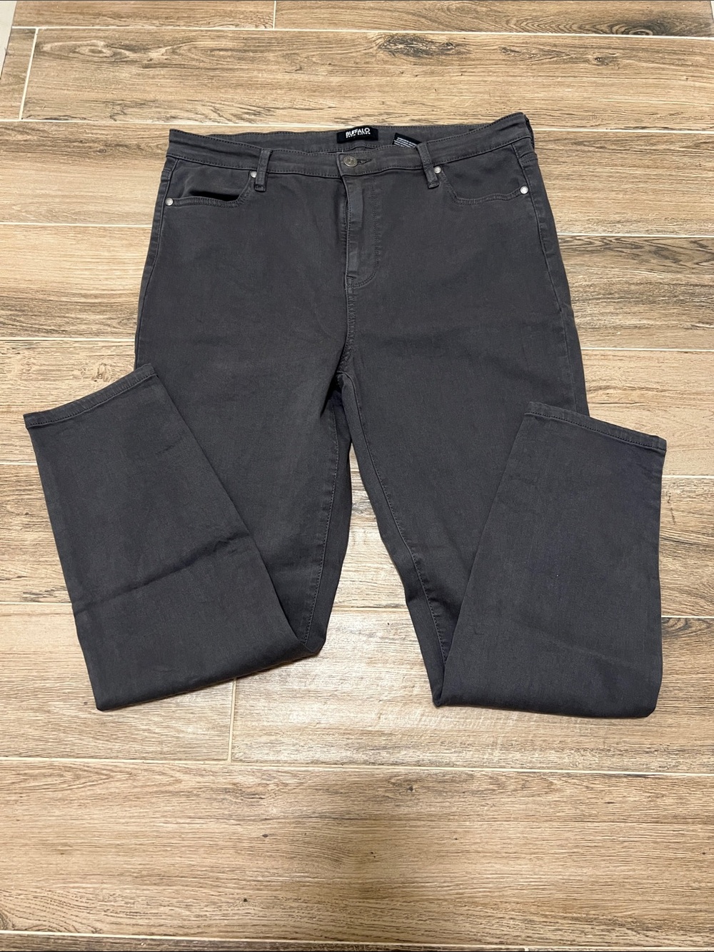 Buffalo David Bitton Women's High Rise Jeans in Charcoal Gray